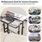 Stand Up Desk with Height Adjustable and Rolling Casters for Home